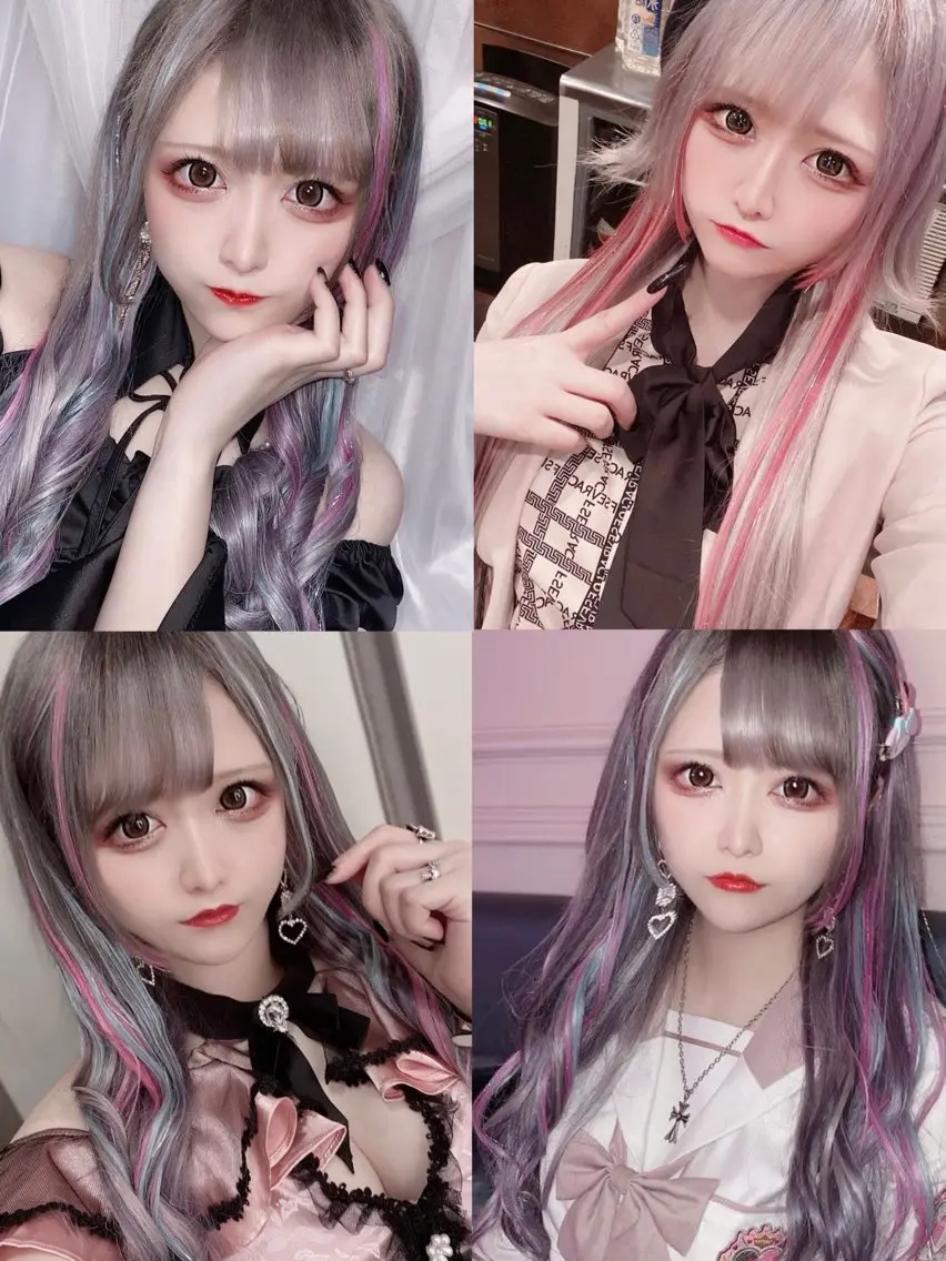 ロング カラー エクステ原宿 シンヤのヘアスタイル