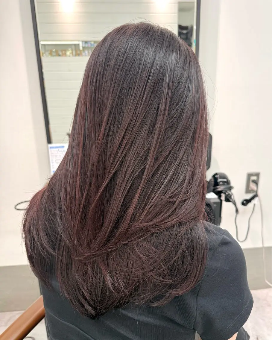 ロング レイヤーカット 浦辻 夏紀のヘアスタイル