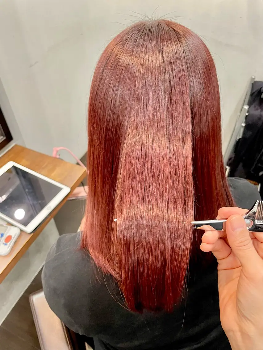 ミディアム 髪質改善 カット ヘアカラー トリートメント 五藤 🍀壽野のヘアスタイル