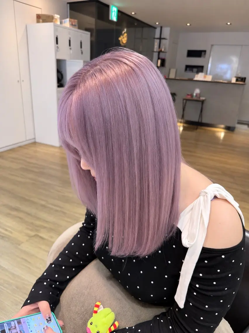 ロング ヘアカラー 川畑 心子のヘアスタイル