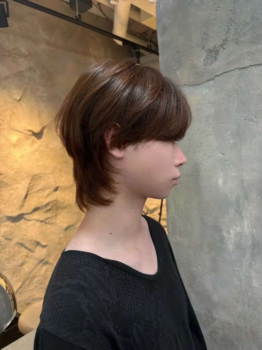 カラー メンズ ブラウンカラー 池田 菜穂のヘアスタイル