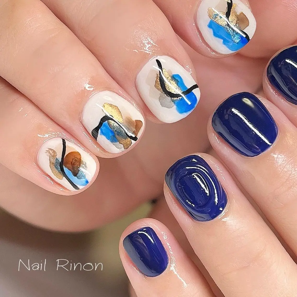 ネイル ニュアンスネイル ハンドネイル Nail Rinonのネイルデザイン