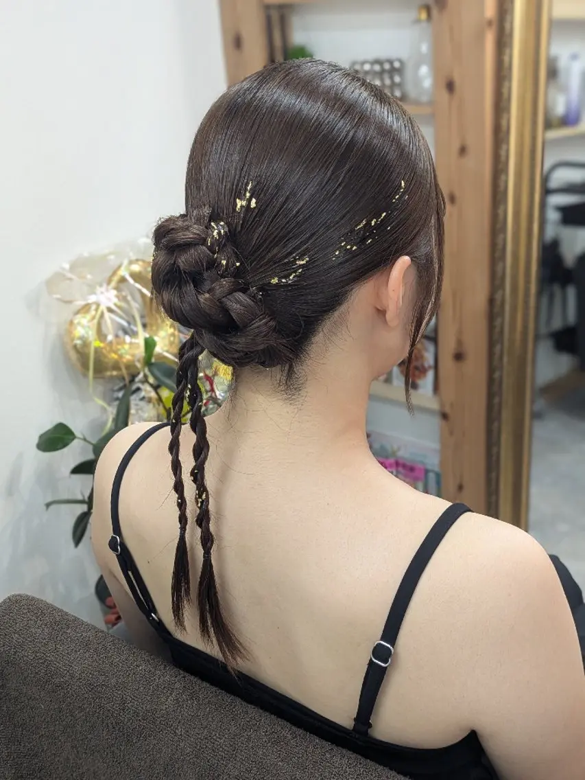 ヘアアレンジ 浜松/篠原町 ハリコシ艶カラーのヘアスタイル