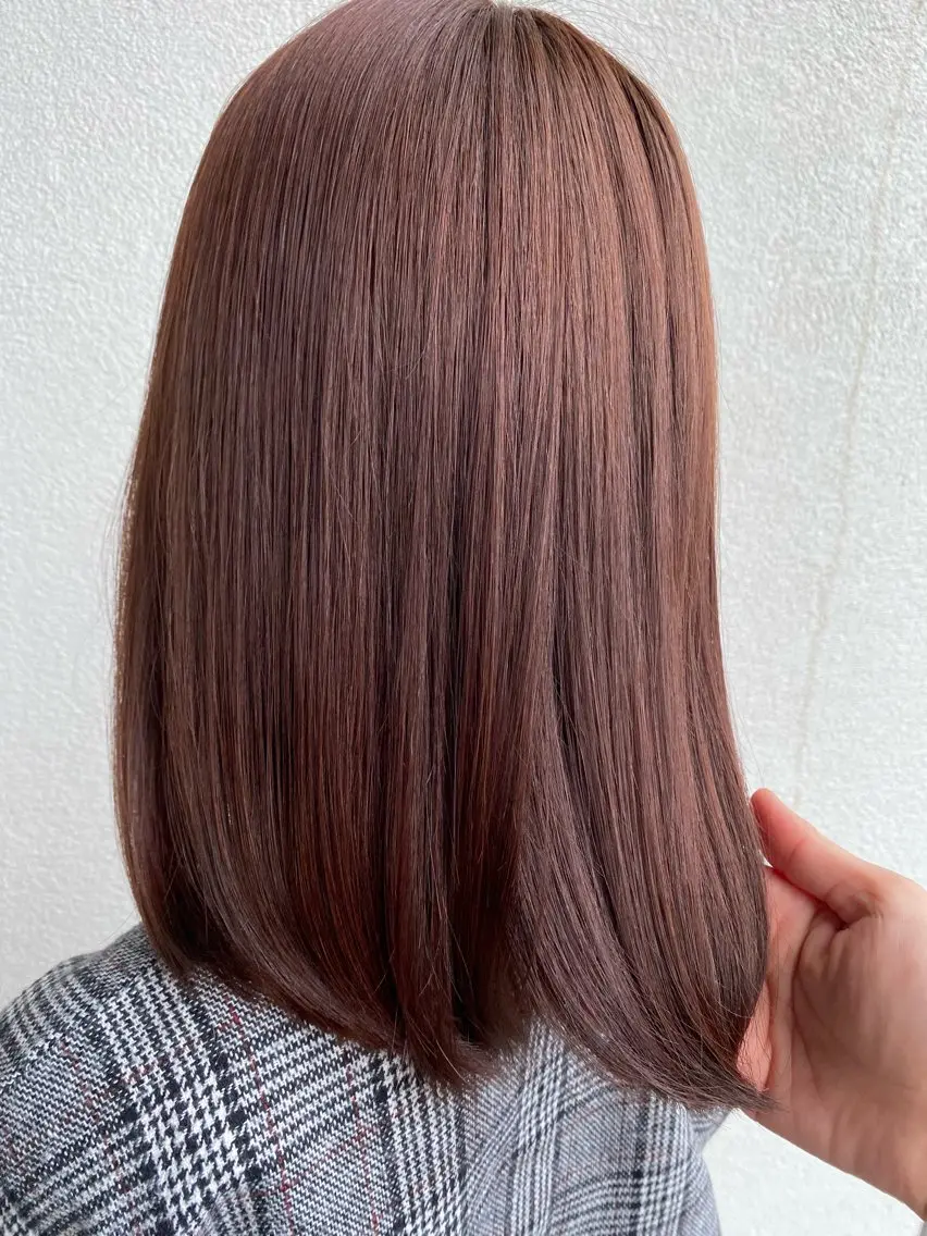 ミディアム カラー やまだ ゆいのヘアスタイル