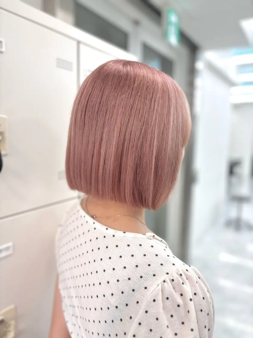 ショート ヘアカラー ヘッドスパ ヘアセット 🫧韓国風透明感 ヘア🫧towaのヘアスタイル