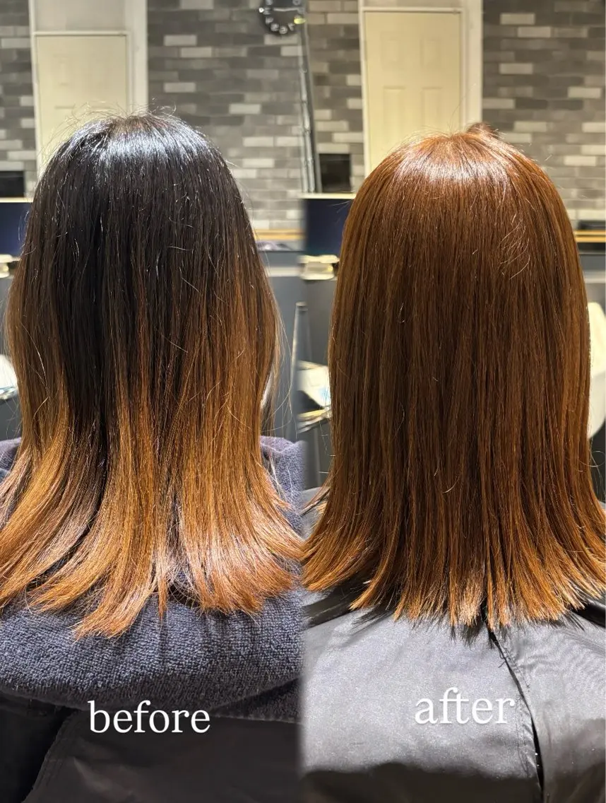 ミディアム カラー カット ヘアカラー きづな 🌷のヘアスタイル
