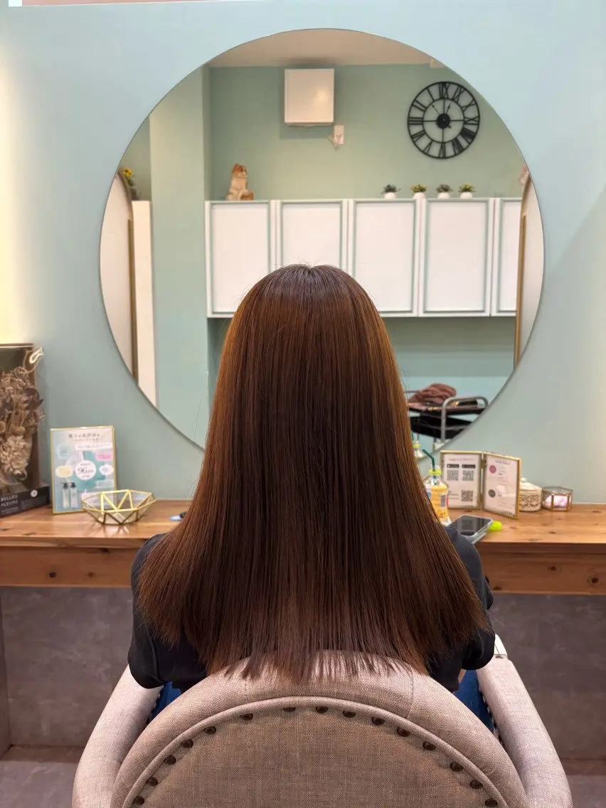 セミロング カラー ブラウンカラー ナチュラルブラウン ヘアカラー トリートメント 透明感カラー / tsukasa𖥧のヘアスタイル