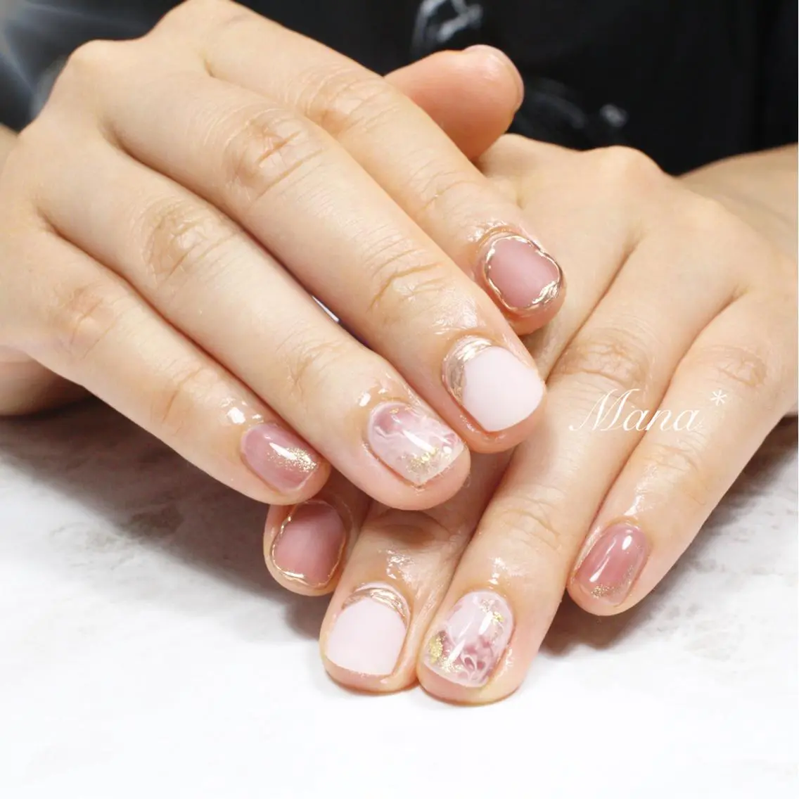 ネイル ミラーネイル ニュアンスネイル 塚田 由香里のネイルデザイン