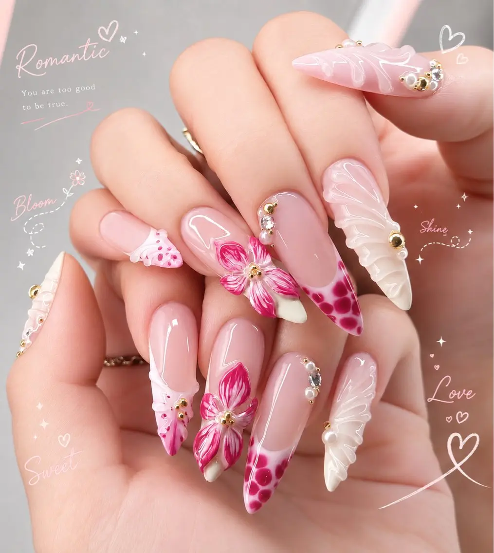 ネイル アートネイル ジェルネイル 韓国ネイル ニュアンスネイル 夏ネイル ハンドネイル Umee Nailのネイルデザイン