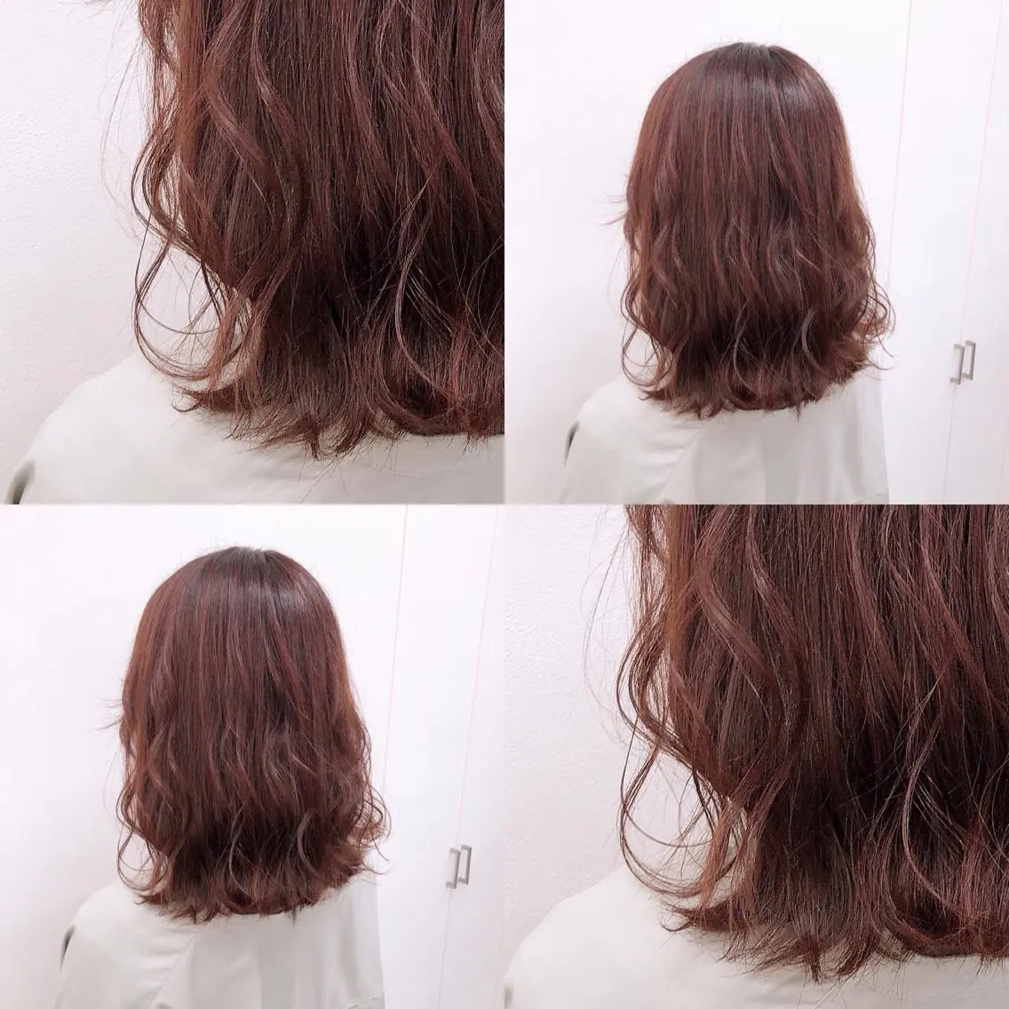 ミディアム カラー パーマ ヘアアレンジ メンズ キッズ ネイル マツエク・マツパ 上品＆韓国風 🥀海心🥀のヘアスタイル