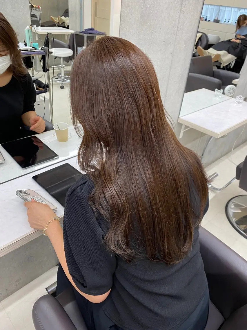 ロング カラー うる艶ヘア♡韓国好き 透明感　shotaのヘアスタイル