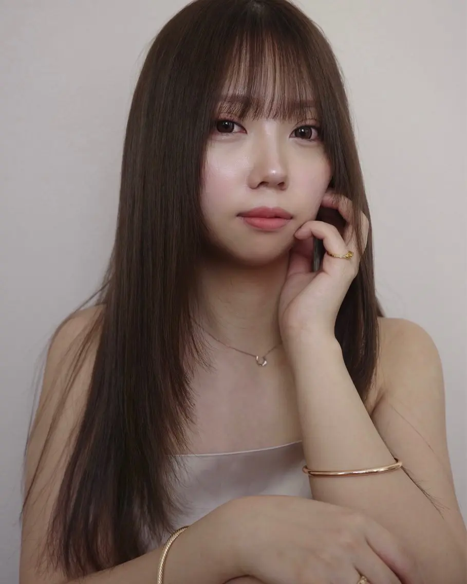 ロング 顔周りカット レイヤーカット 杉原 駿亮のヘアスタイル