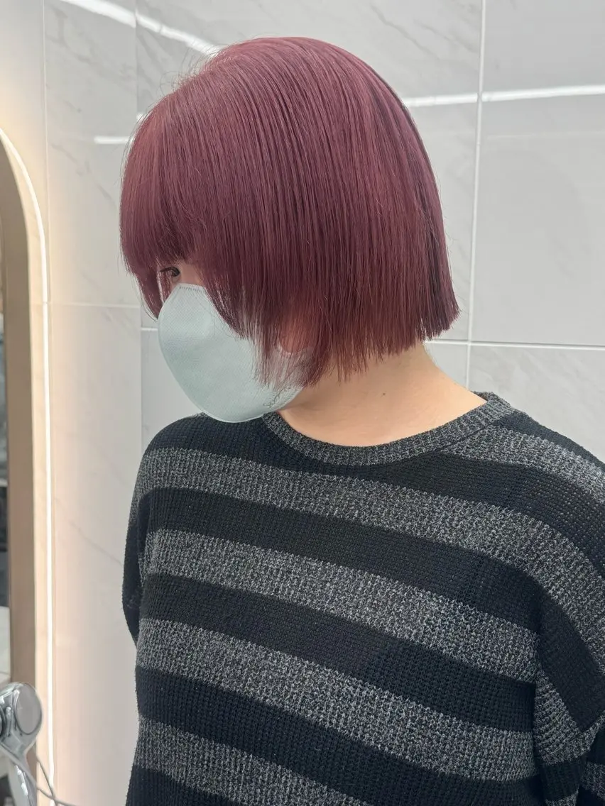 ショート カラー ヘアカラー ヘアセット 栄美容師/kiti /ボブ/ケントのヘアスタイル