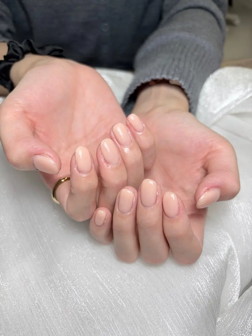 ネイル ハンドネイル ユリ🎀長さだし/ パラジェル/持ち込みのネイルデザイン