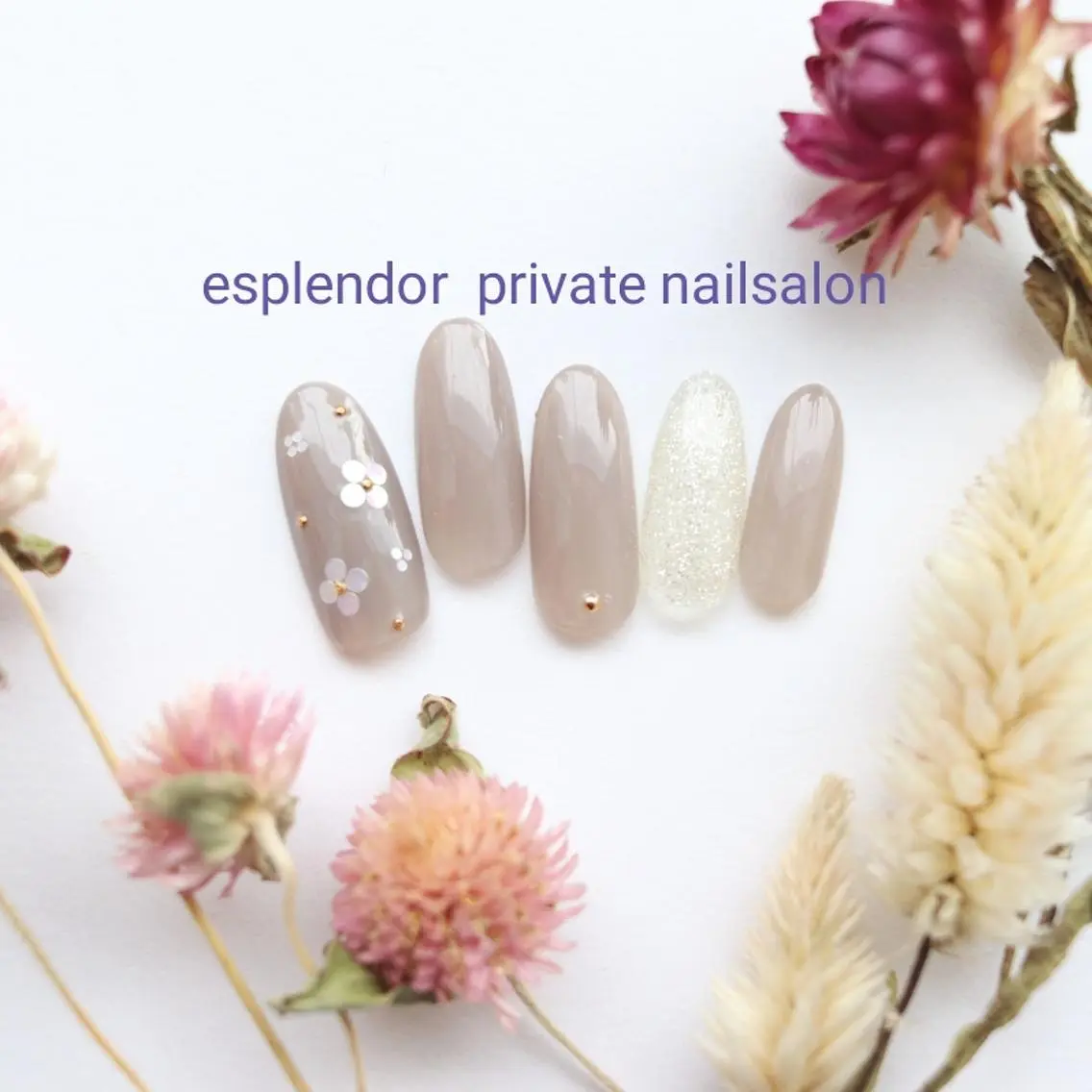 ネイル オフィスネイル シンプルネイル esplendor  小野寺のネイルデザイン
