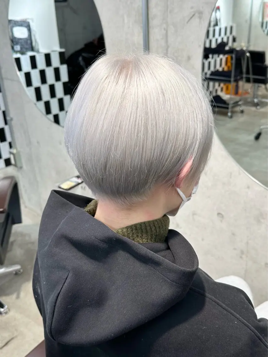 【🩵メンズ限定🩵】カット➕ケアブリーチ➕カラー➕ケラチントリートメント】の写真