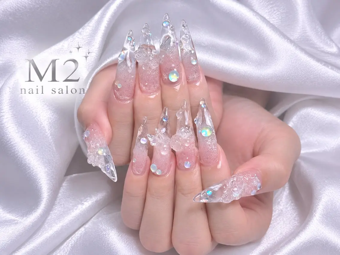 ネイル ハンドネイル 長さだし専門店 M2　rikaのネイルデザイン