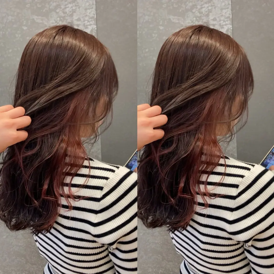 セミロング み うのヘアスタイル