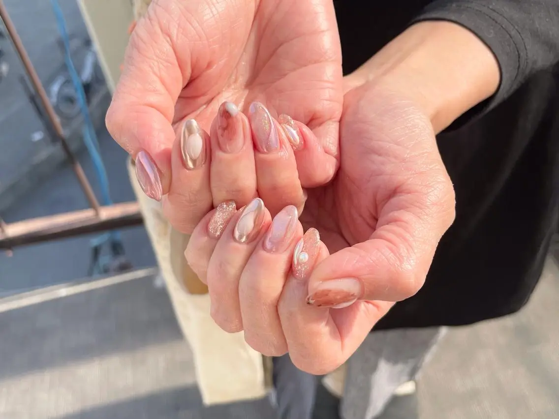 ネイル ぷっくりネイル nail salon アトリエBONOのネイルデザイン