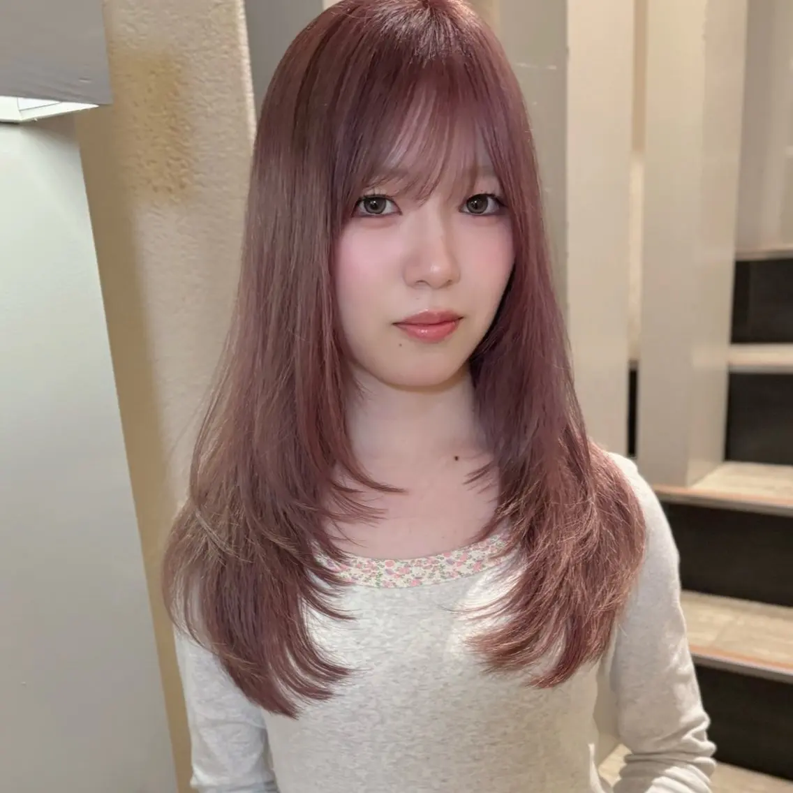 ロング カット ヘアカラー レイヤーカット⭐️ 桑原 日花理のヘアスタイル