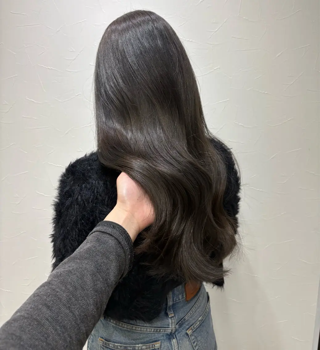 ロング カラー り せのヘアスタイル