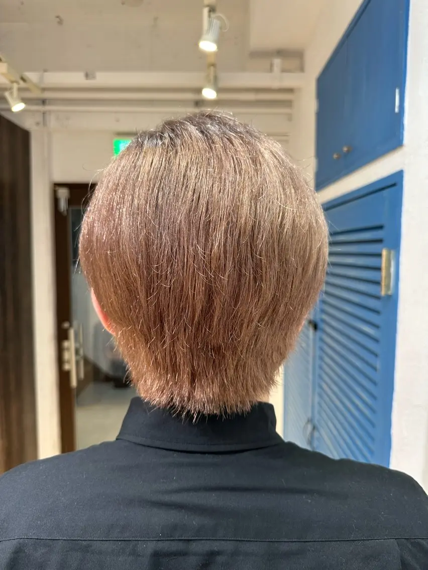 ショート ヘアカラー トリートメント ブリーチカラーボブ sayo🧸🤎のヘアスタイル