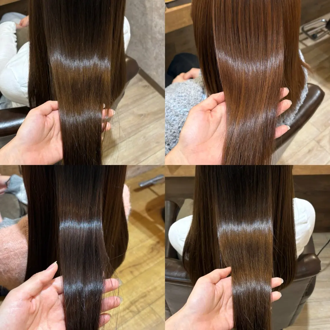 ロング 髪質改善縮毛矯正 大井彩加のヘアスタイル