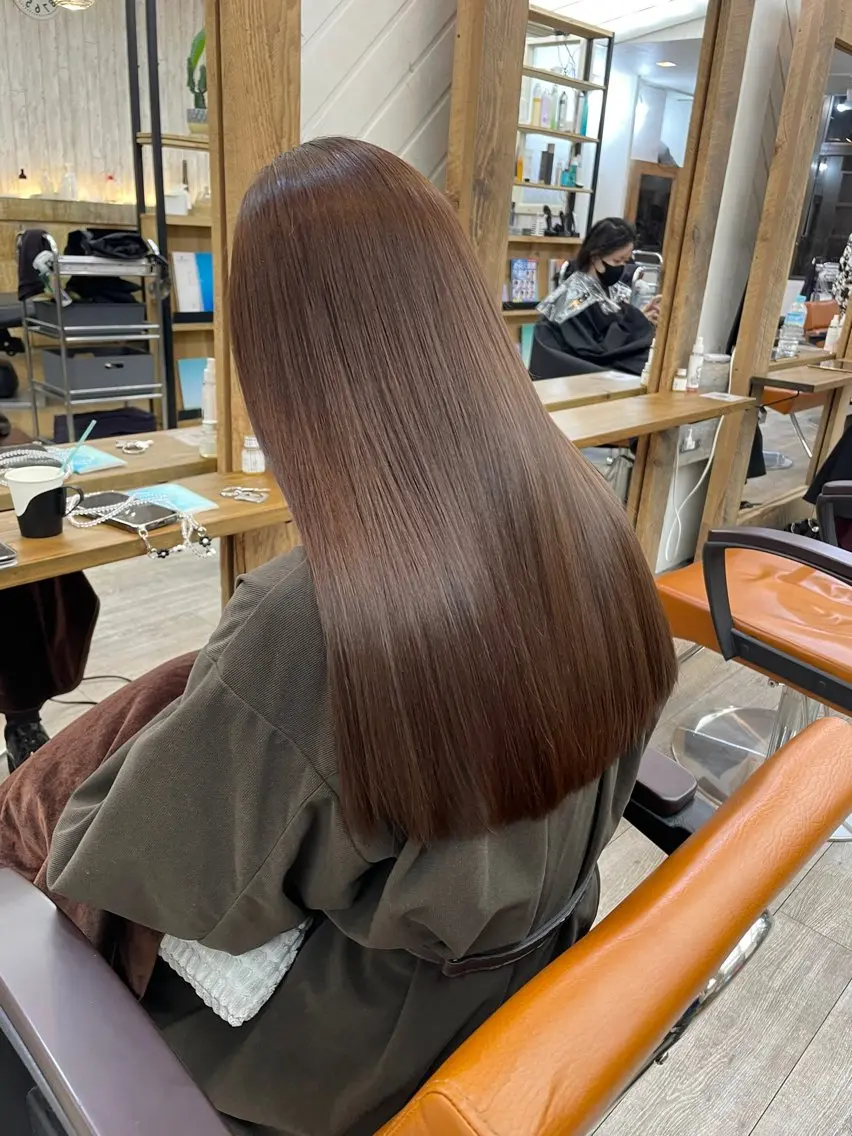 ロング カラー ベージュカラー カット ヘアカラー トリートメント HIKARU副店長/ ✨️髪質改善のヘアスタイル