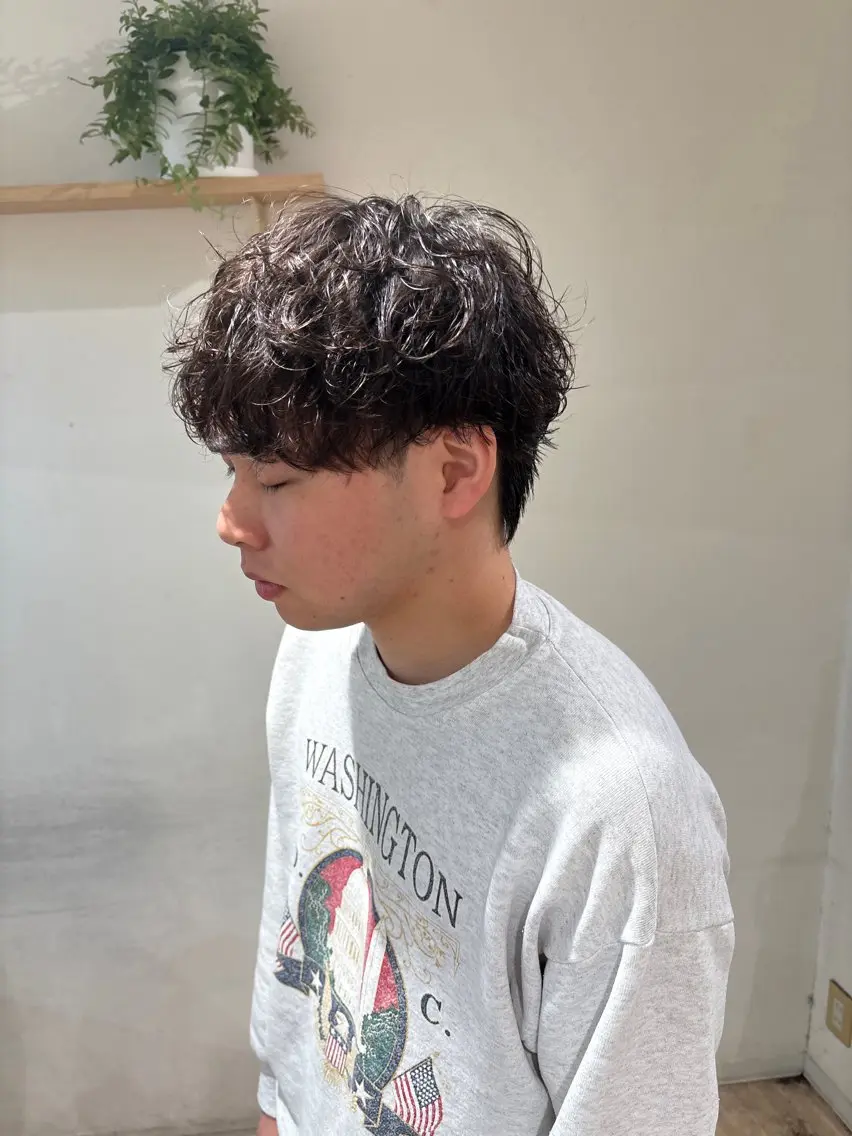 メンズ パーマ cut/nail ▫️イチカ🌻のネイルデザイン