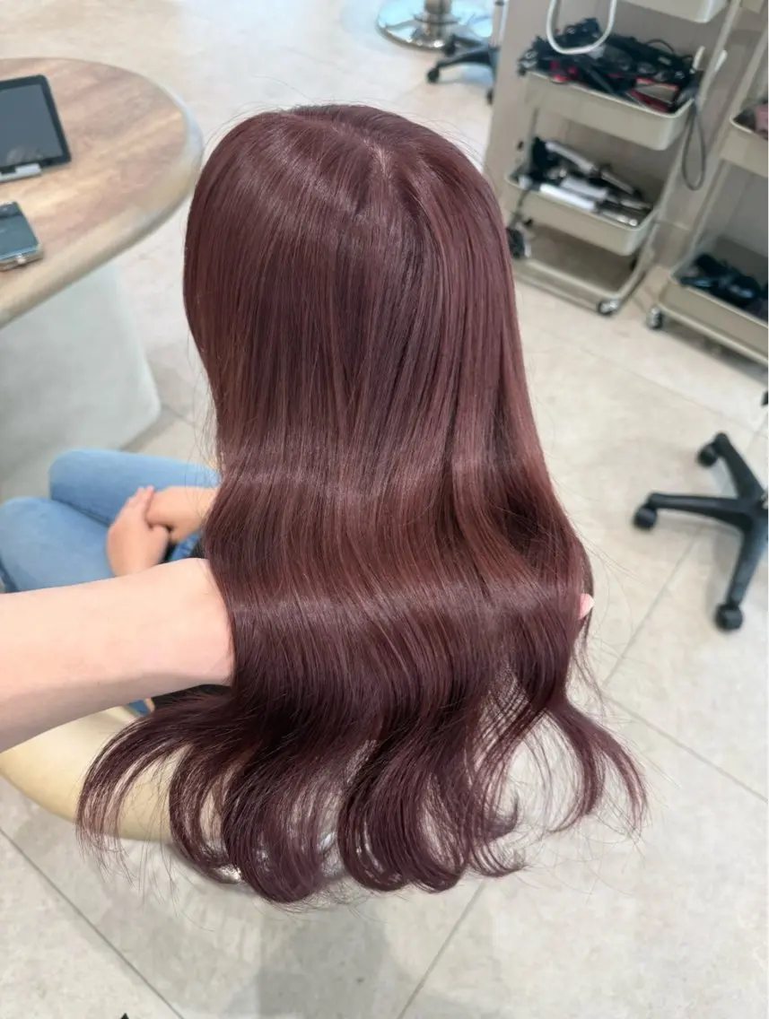 ロング カラー モテ髪🇰🇷韓国 レイヤー🦋まるおのヘアスタイル