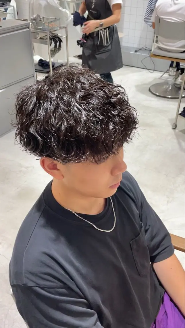 メンズカット＋波巻きパーマ🔥の写真