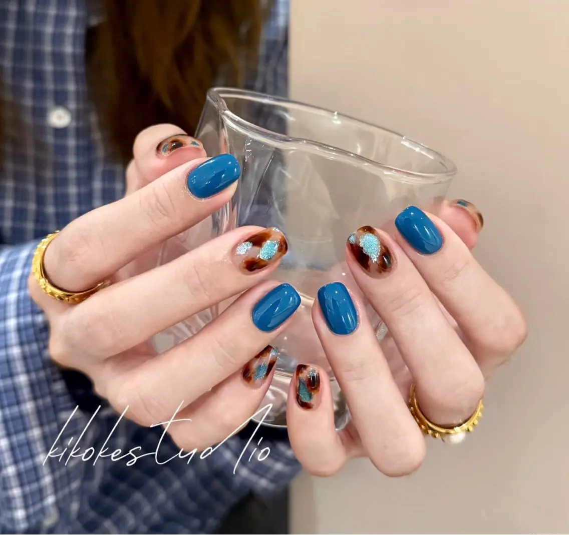 ネイル アートネイル オーロラネイル チークネイル フレンチネイル ガラスフレンチ 🎀🎀YooLi Nail Salonのネイルデザイン