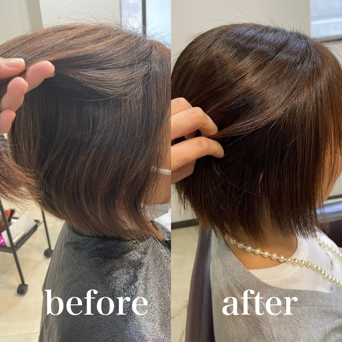 パーマ 酸性ストレート ストレートパーマ SOL .✂︎ 松永李帆のヘアスタイル