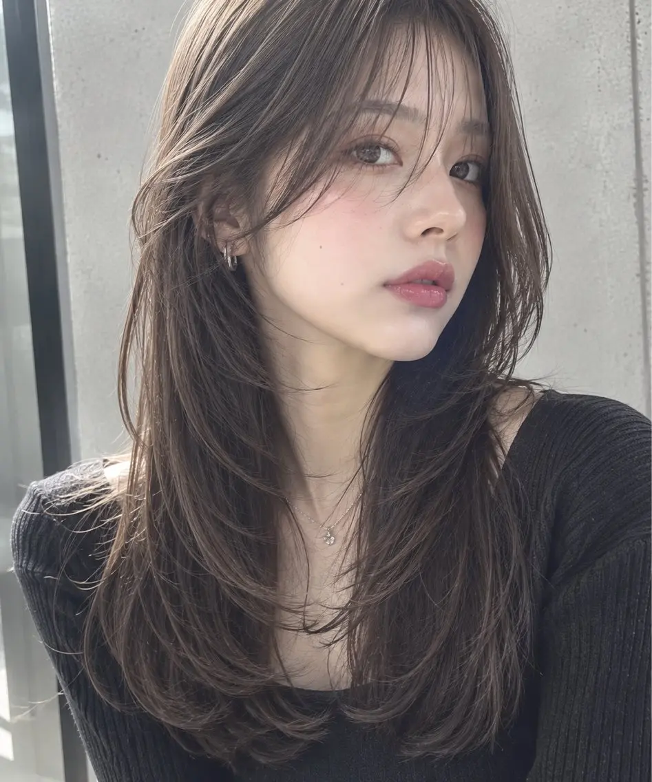 セミロング 根本 翔太のヘアスタイル