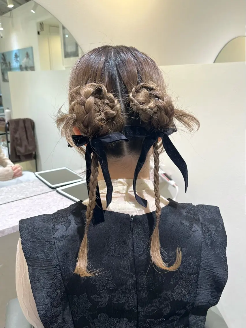 ヘアアレンジ 結婚式・ブライダル ヘアセット YUUMI /堀江美容室のヘアスタイル