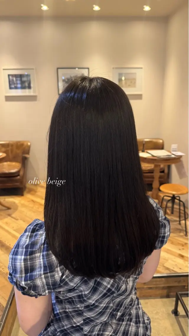 ロング カット ヘアカラー miu/レイヤー /ラベンダーカラーのヘアスタイル