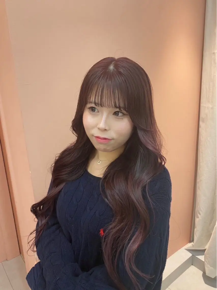 ロング カラー ラベンダーカラー ピンクカラー ピンクラベンダー mite hikariのヘアスタイル