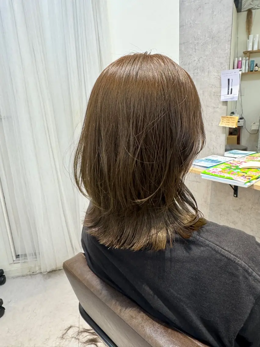 ミディアム カラー ボブレイヤー ボブ レイヤーカット トリートメント 似合う髪型が 分からない方へのヘアスタイル