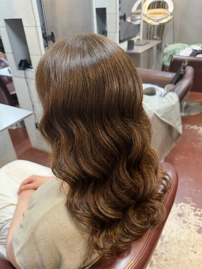 ロング パーマ 山下 真也のヘアスタイル