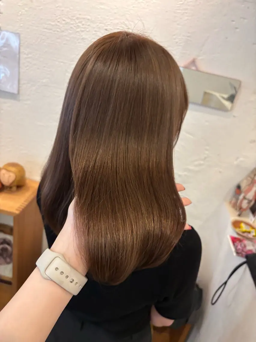 カラー ブリーチ ブラウンカラー ヘアカラー 🎀透明感カラー🎀 Yurinoのヘアスタイル