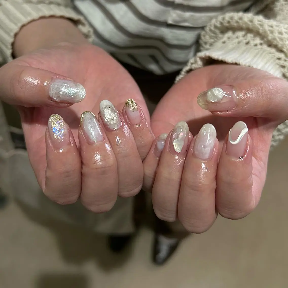 ネイル パラあり！フィルイン 美フォルムのネイルデザイン