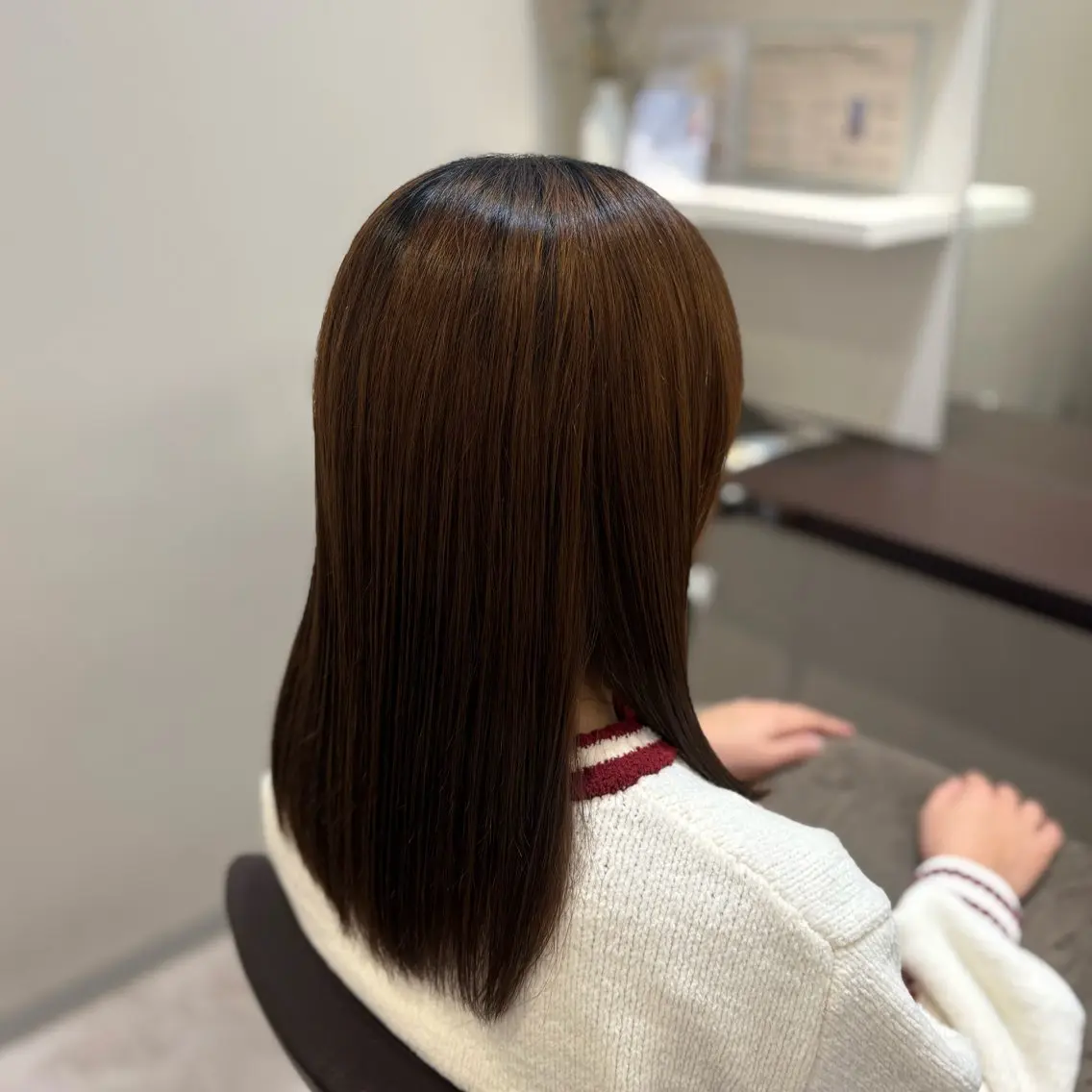 ロング 顔周りカット 似合わせカット カット 山下ちひろ/似合わせ /髪質改善/縮毛矯正のヘアスタイル