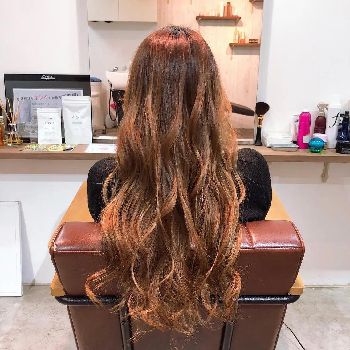 ロング カラー カット ヘアカラー トリートメント 村田 幸穂のヘアスタイル