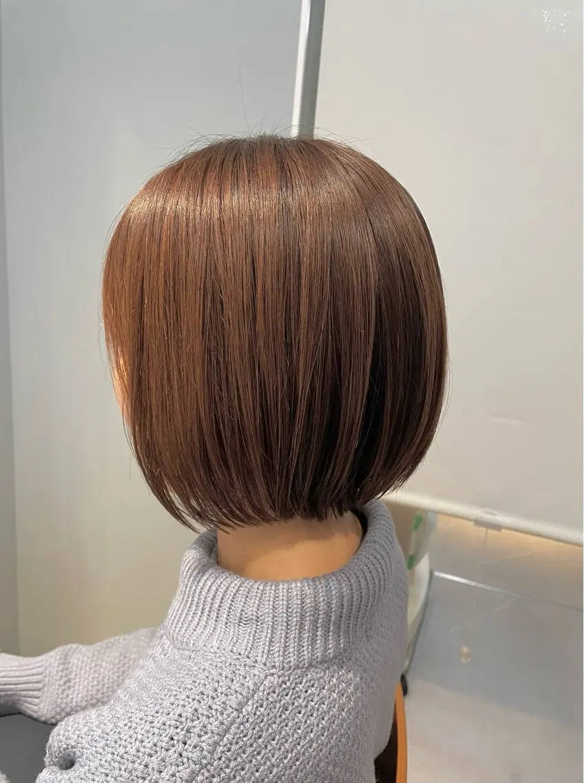 ショート ボブ カット 縮毛矯正 トリートメント 銀座・有楽町 かけるのヘアスタイル