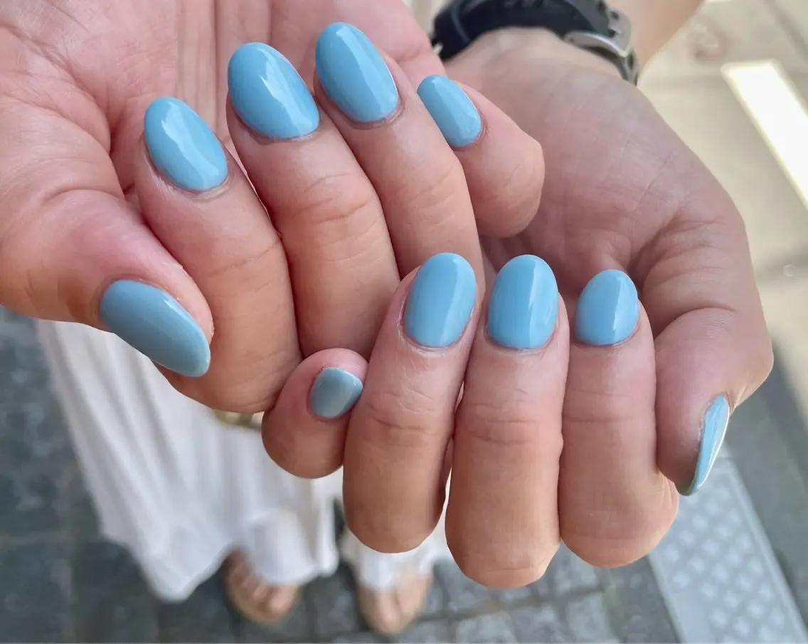 パラジェル使用❤️handオフありワンカラー💅の写真