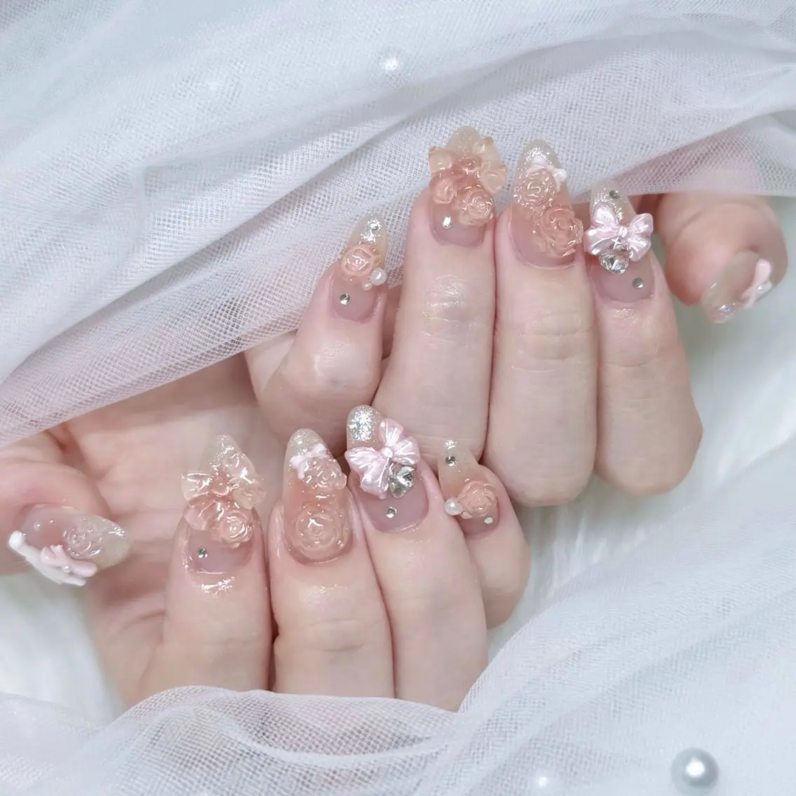 ネイル ハンドネイル moca京橋 shiori♡のネイルデザイン