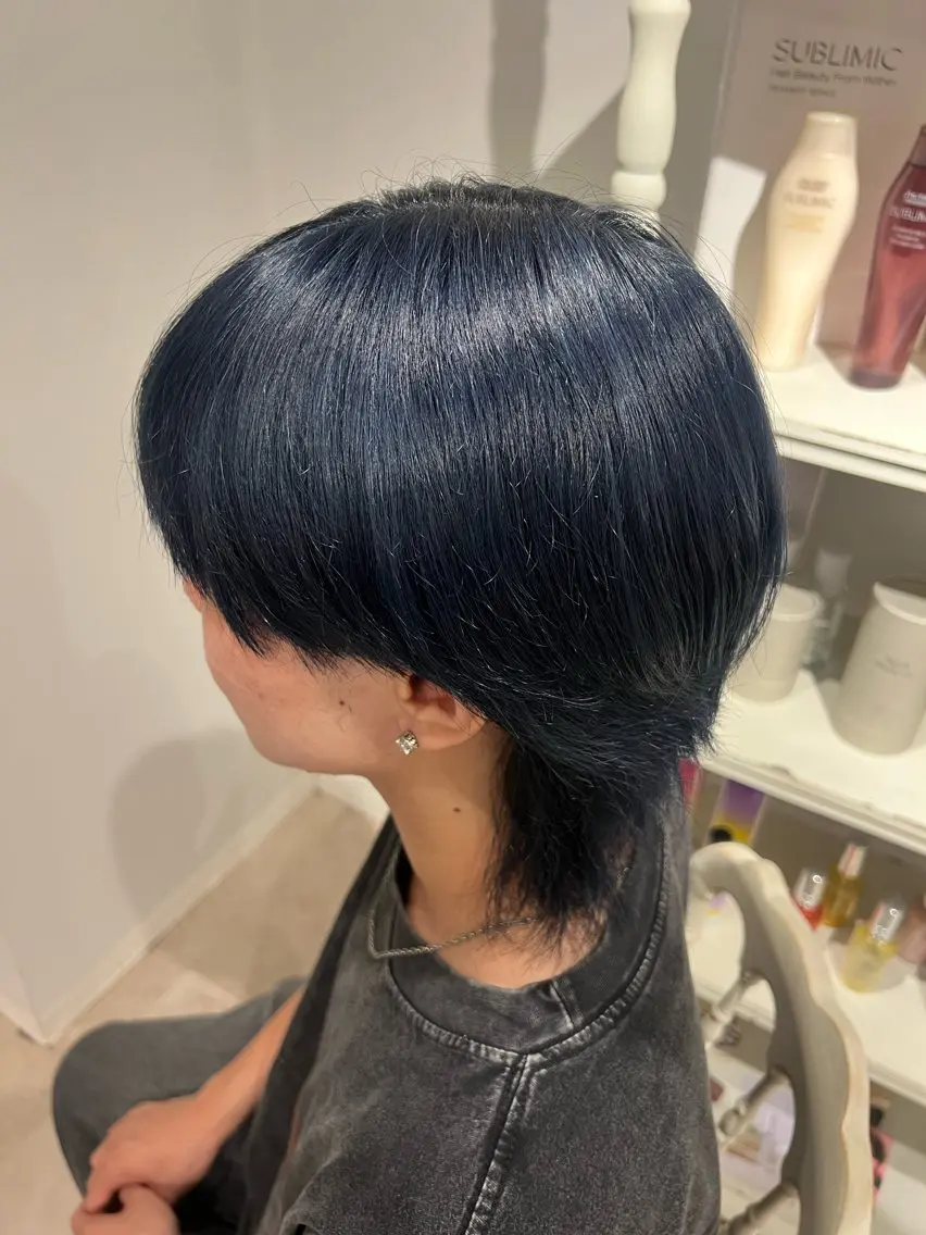 カラー メンズ メンズブリーチ ブリーチ CreBiA ひなたのヘアスタイル