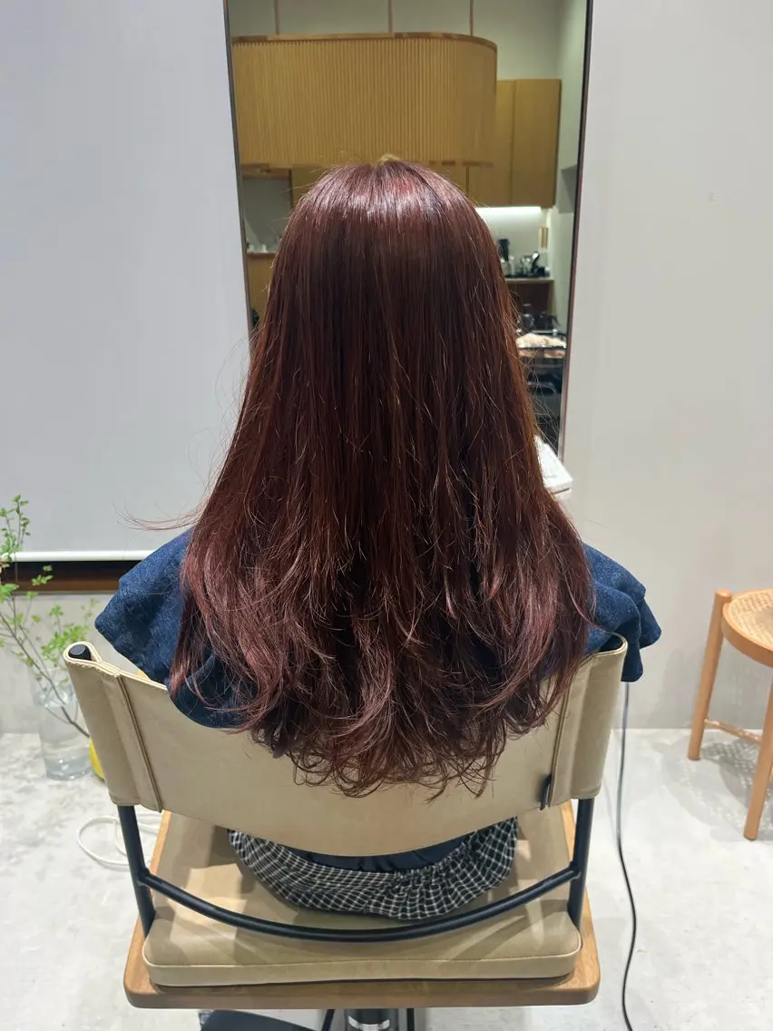 ロング カラー ramphy 柴原 夢奈のヘアスタイル