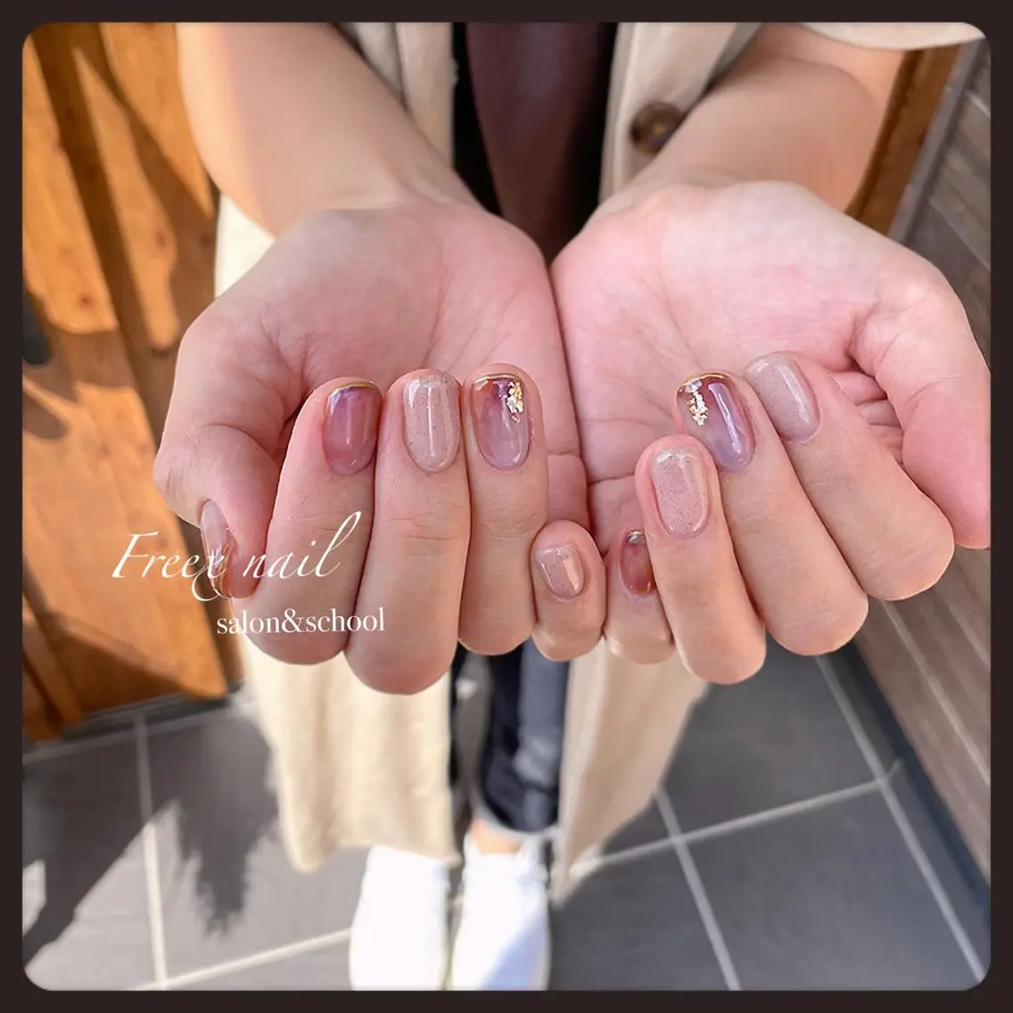 ネイル ハンドネイル ハンドケア freex nail /ニュアンス/個性派のネイルデザイン