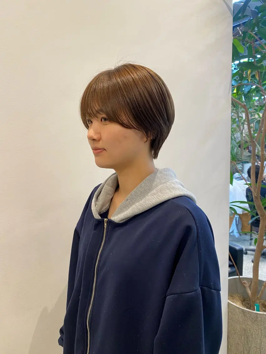 ショート カラー やました もえかのヘアスタイル